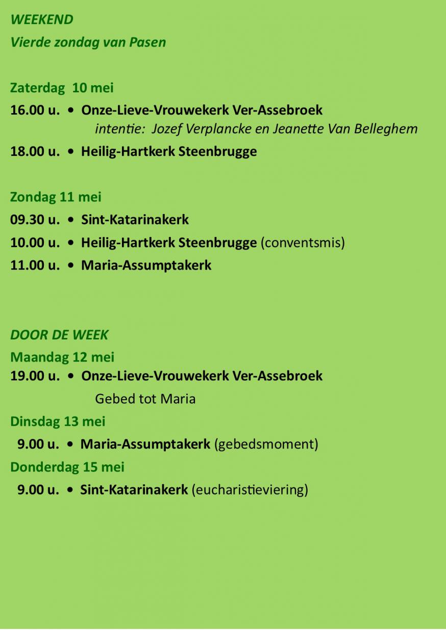 liturgische vieringen 