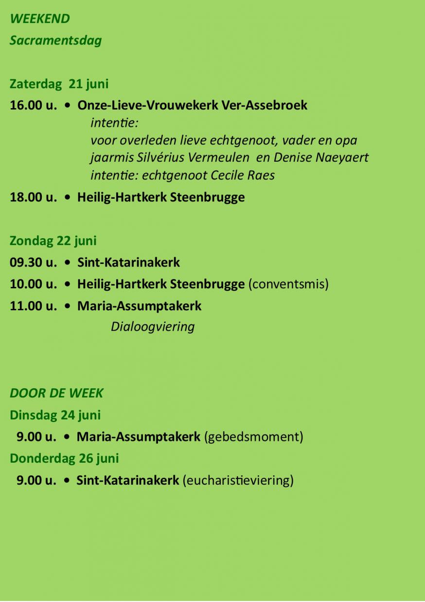 liturgische vieringen 