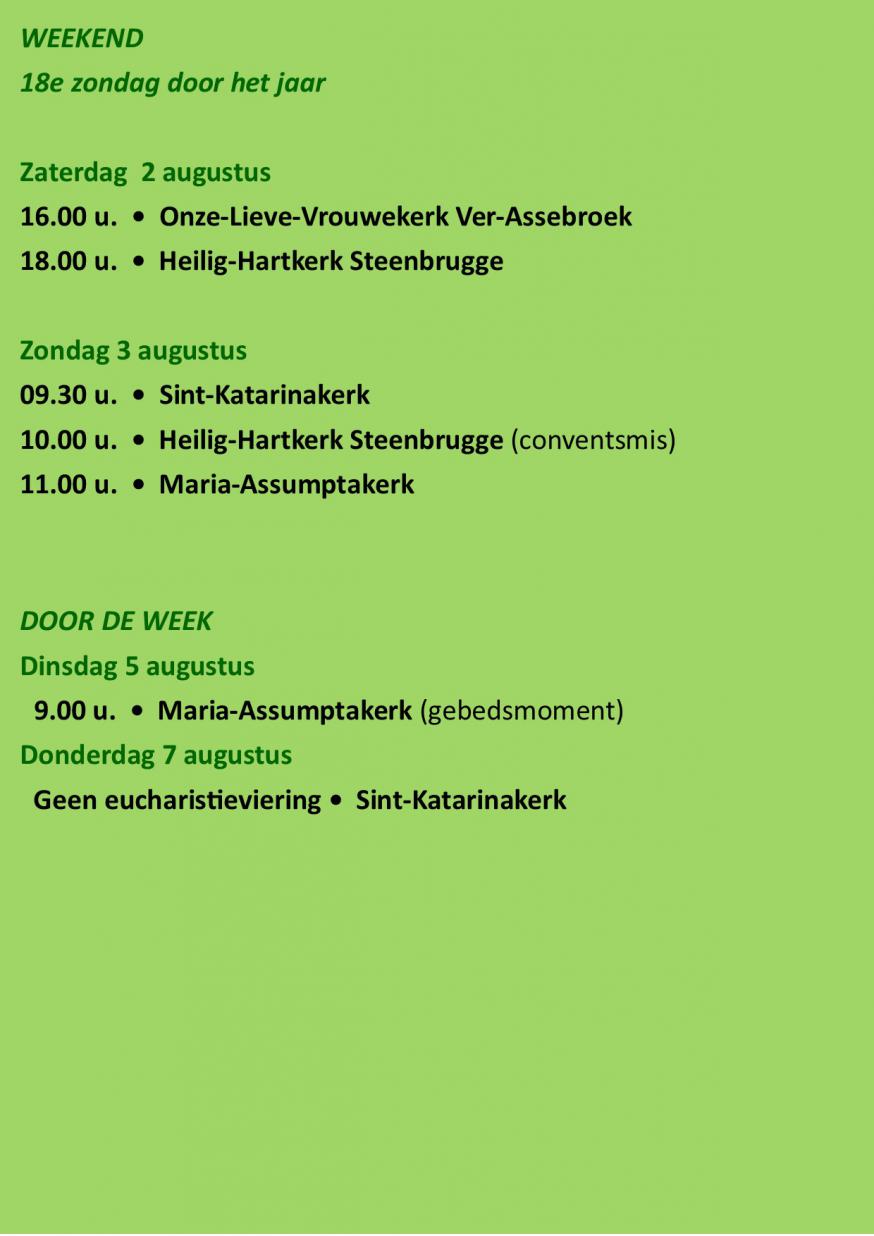liturgische vieringen 