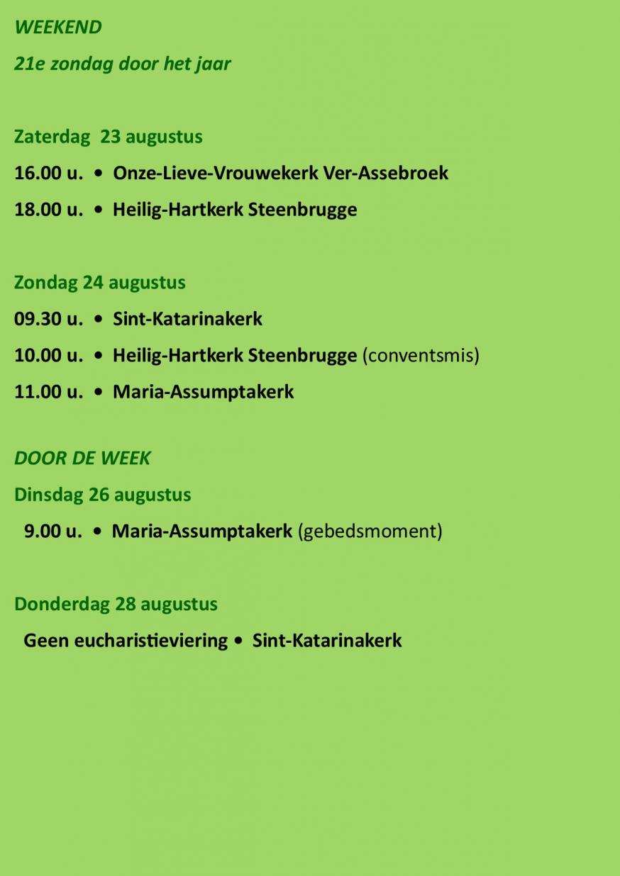 liturgische vieringen 