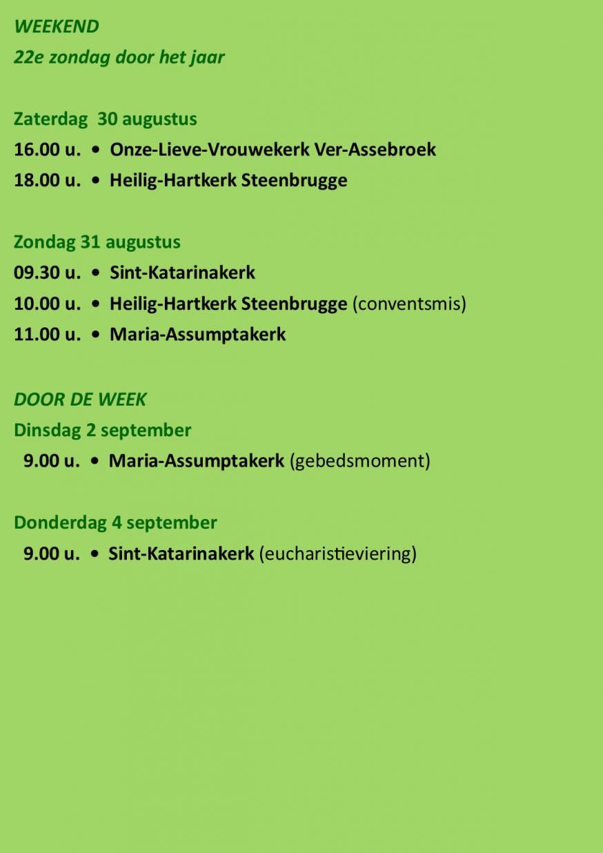 liturgische vieringen 