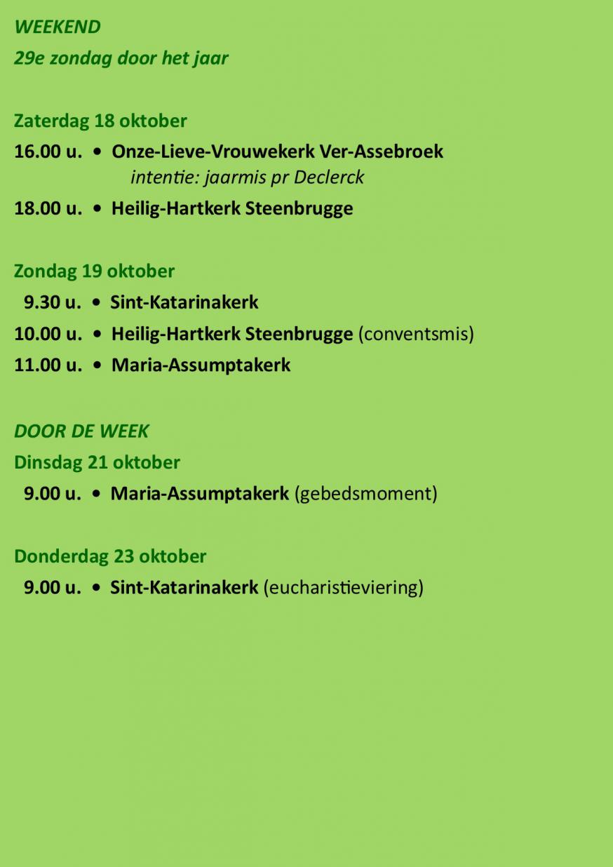 liturgische vieringen 