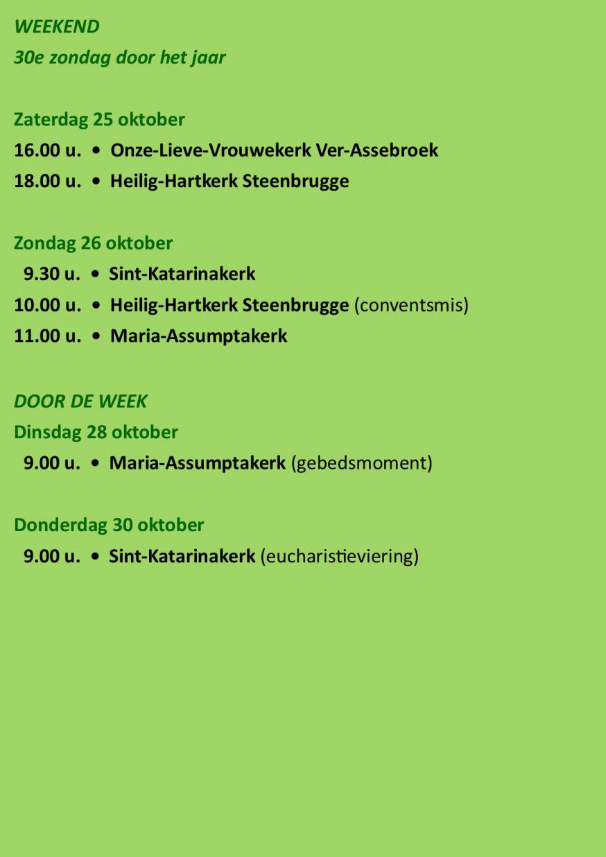 liturgische vieringen 