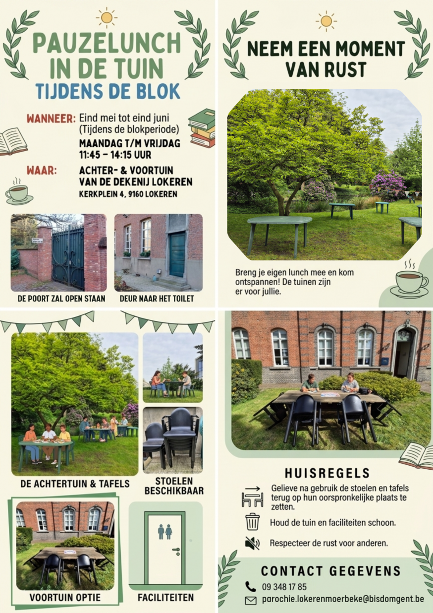 Lunch in de tuin 