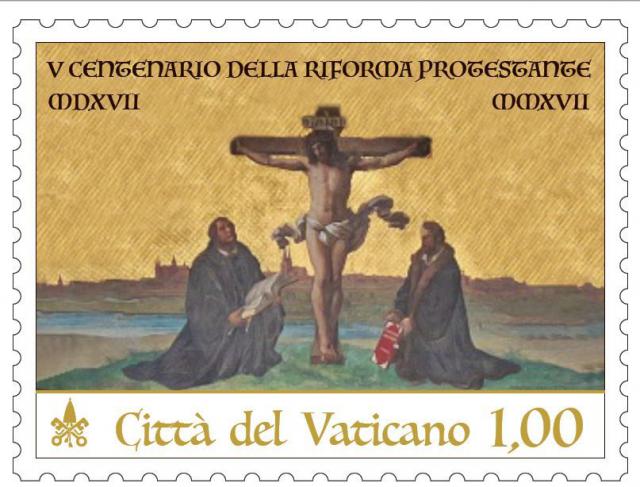 De Lutherpostzegel van het Vaticaan © Posta Vaticana