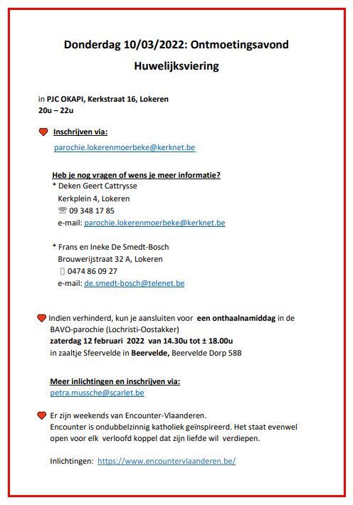 Huwelijksvoorbereiding 