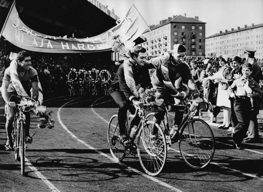 In 1967 won Marcel Maes, als enige Belg ooit, de Vredeskoers.  © Archief Mark Van Hamme 