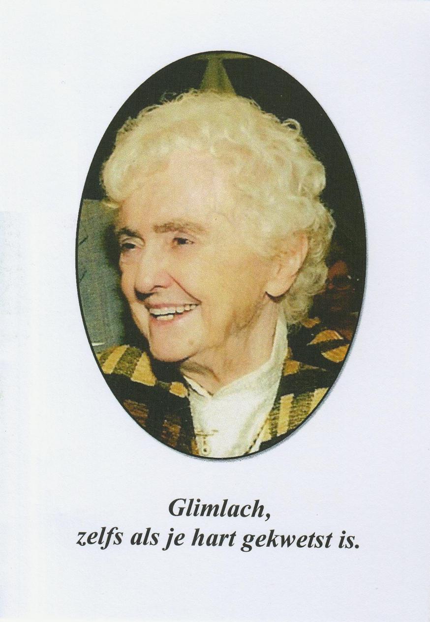 Marguerite, glimlach van God met tekst © Chèvremont Jo Frederickx