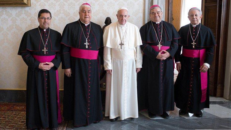 Mexicaanse bisschoppen bij paus Franciscus © Vatican Media