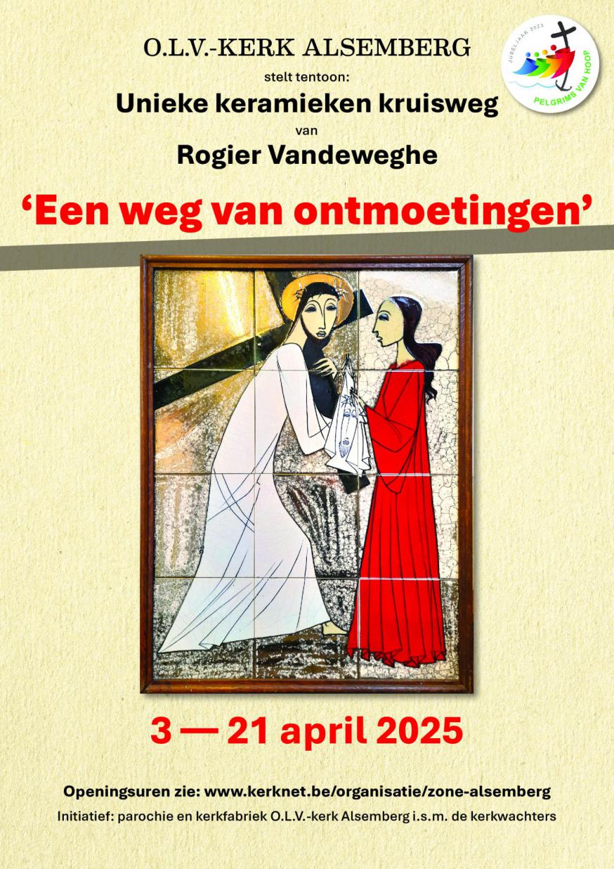 Affiche tentoonstelling Kruisweg van Rogier Vandeweghe © ABCopie