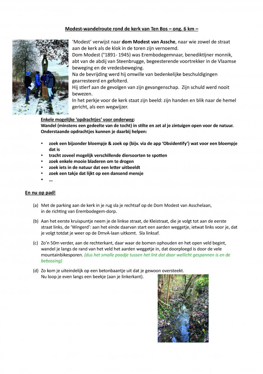 Modest-wandeling 