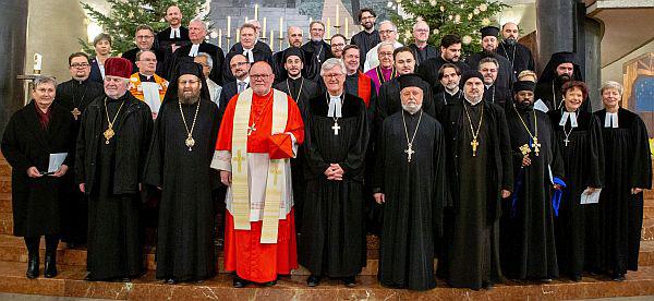 Kerkleiders uit Beieren, voor de oecumenische viering in de St Matthäuskerk © Bisdom München