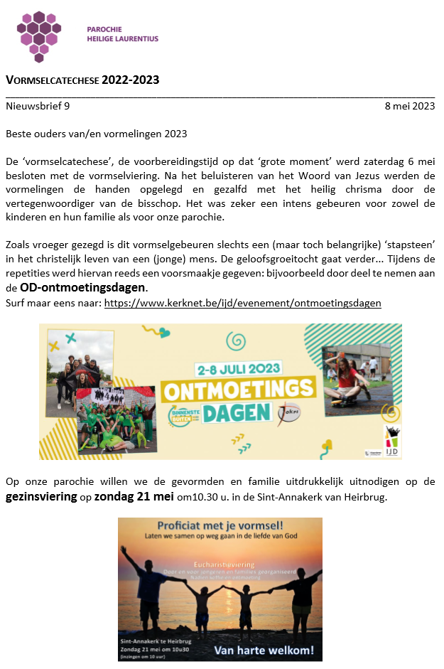 Nieuwsbrief 9 