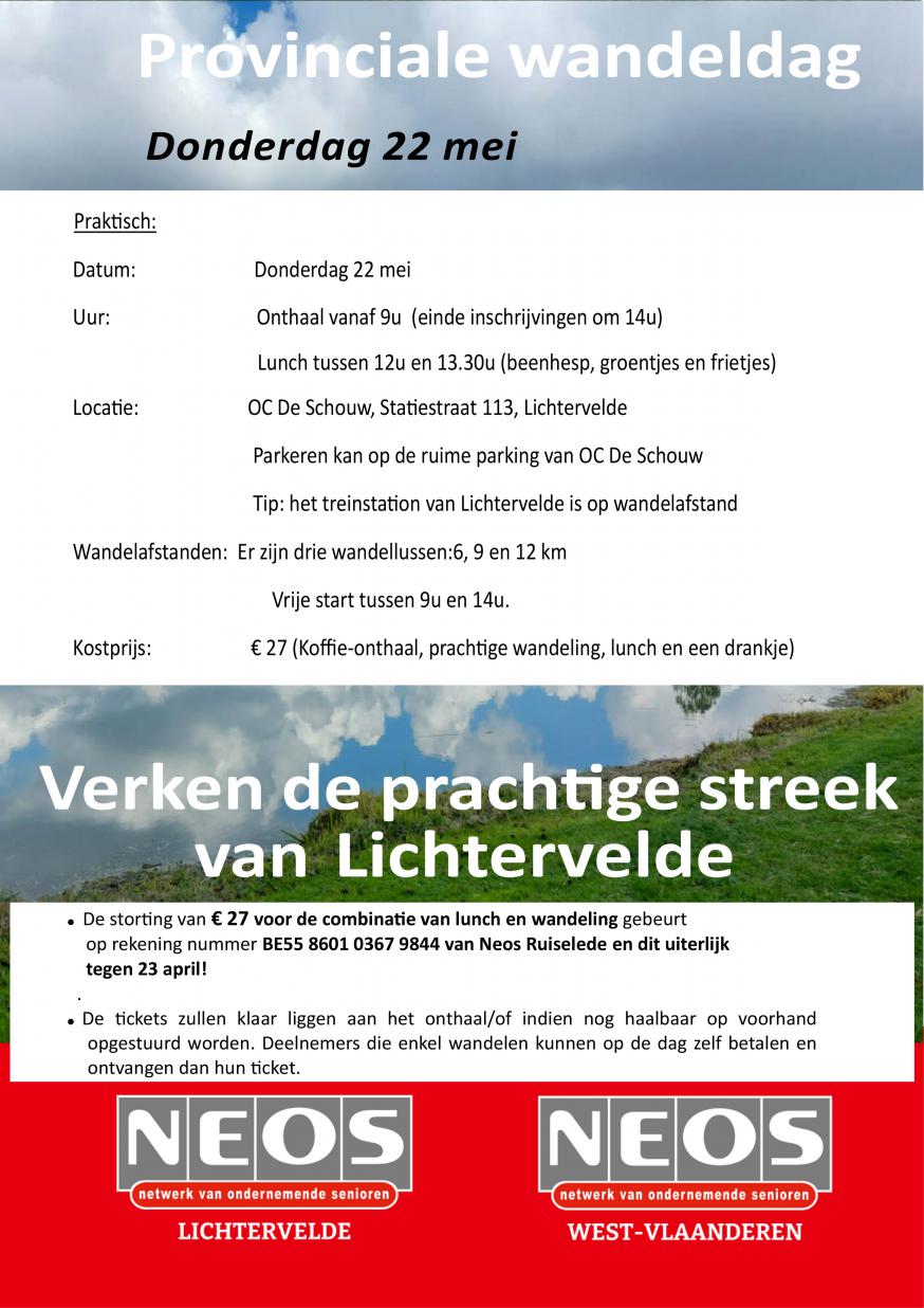 Neos wandeling 2025 