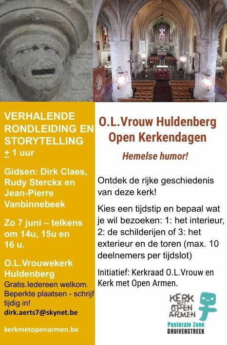 Flyer OLV kerk in Huldenberg 