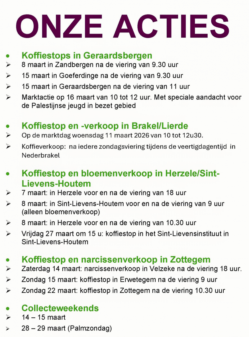 Acties in het dekenaat © Marc Van Iseghem