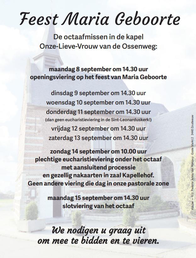 Mariale processie Ossenweg © pastorale zone Zoutleeuw-Geetbets