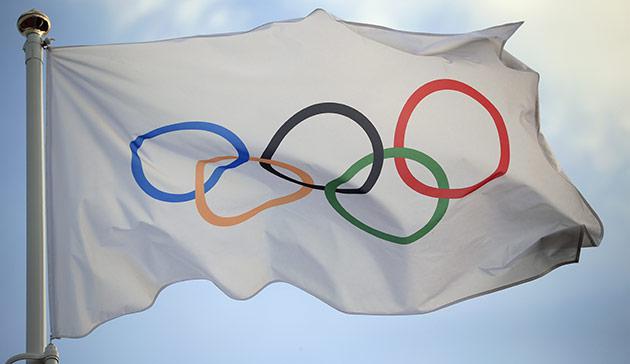 De Olympische vlag © r.r. De Olympische vlag © r.r.