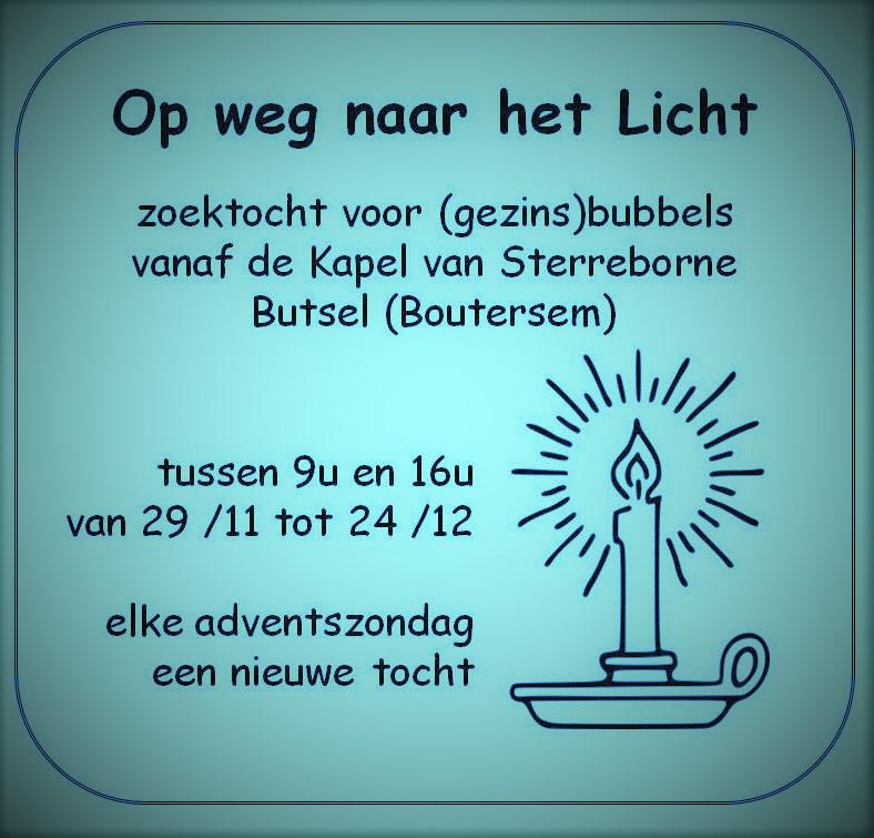 Op weg naar het licht © Pastorale Zone Boutersem Op weg naar het licht © Pastorale Zone Boutersem