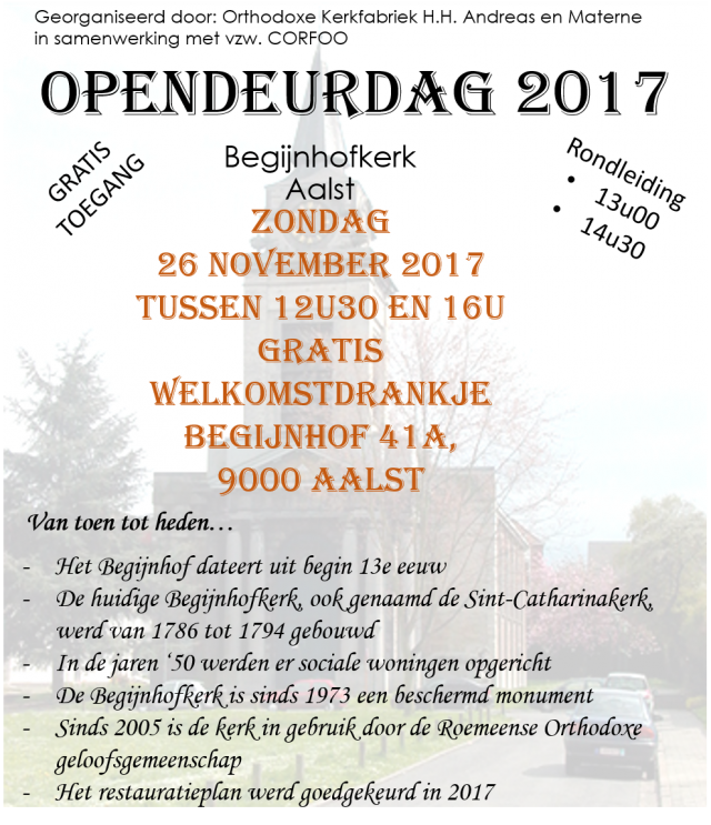 Uitnodiging voor de opendeurdag 