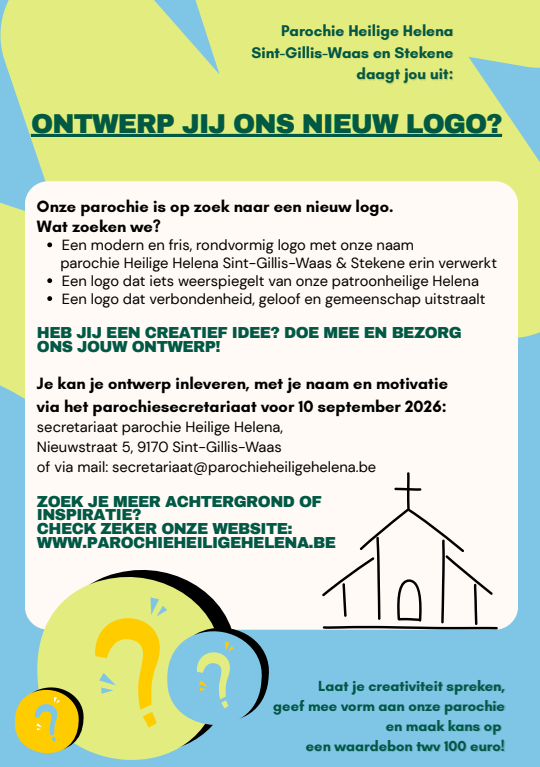 Oproep nieuw logo parochie 