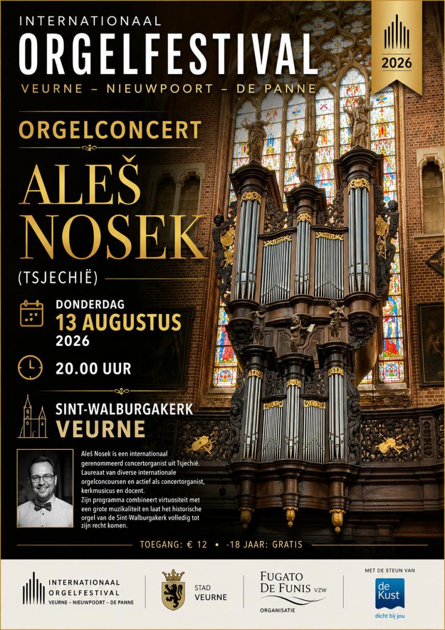 Orgelconcert Sint-Walburga 13 augustus 2026 © PVC