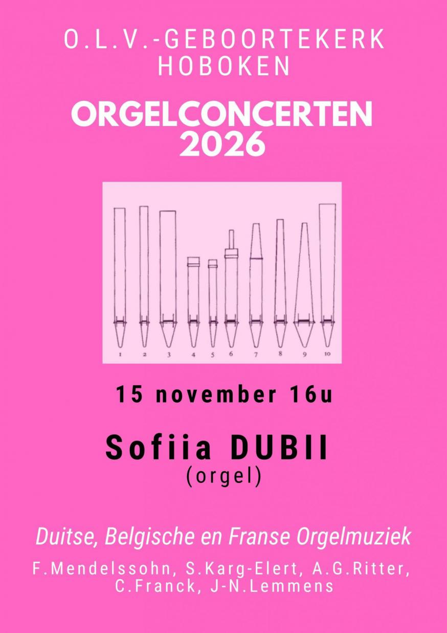 orgelconncert 15/11 Hoboken 