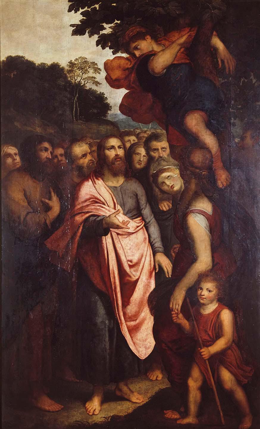 Otto van Veen, De roeping van Zacheüs zittend in een vijgenboom, Altaarstuk meerseniers, 1605/1607 © KMSKA, Onze-Lieve-Vrouwekerk, Antwerpen