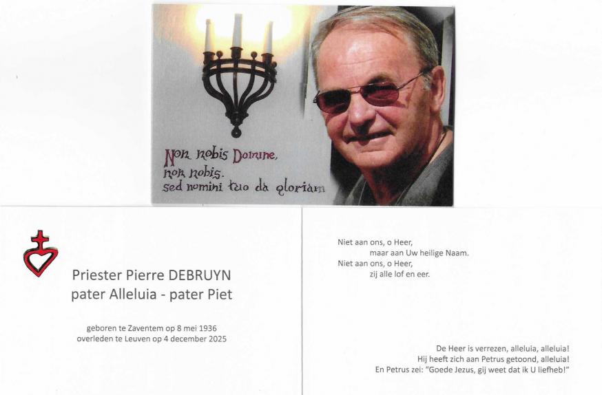 Piet Debruyn © Past. zone Oase