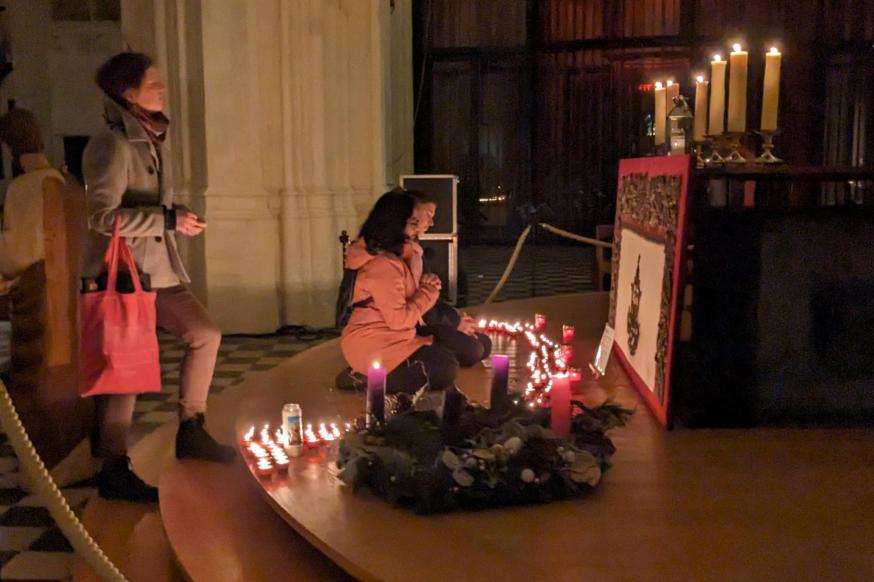 'Light a Candle' in de Leuvense Sint-Pieterskerk © Pastorale zone Leuven aan de Dijle