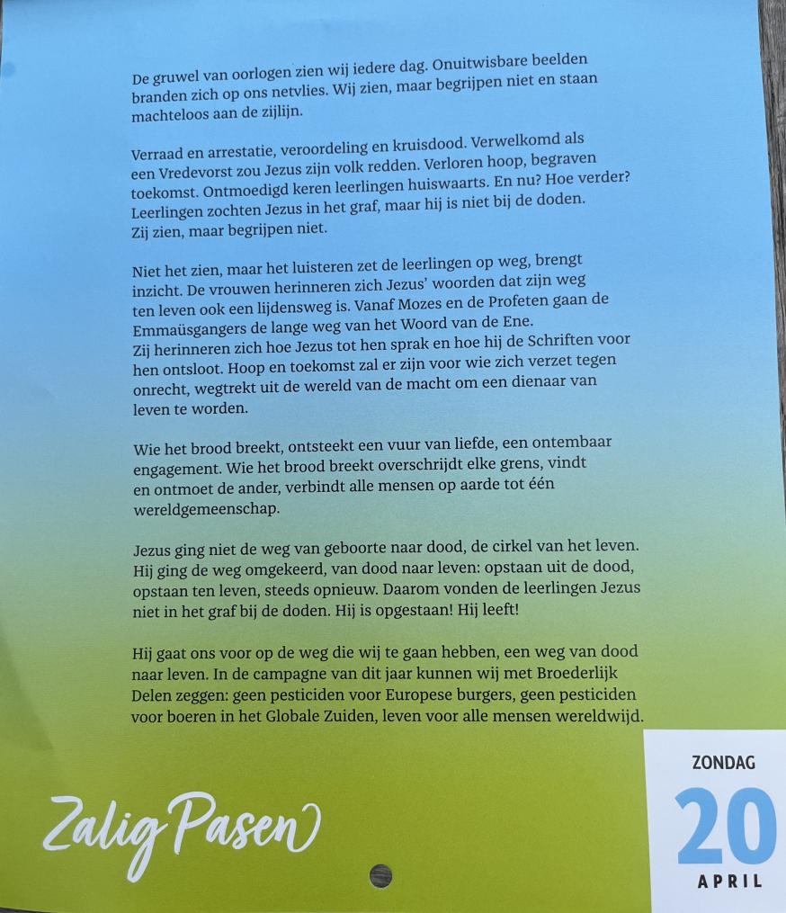 Paaszondag © Broederlijk Delen
