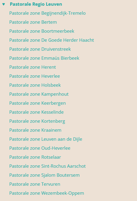 Pastorale zone's Leuven 