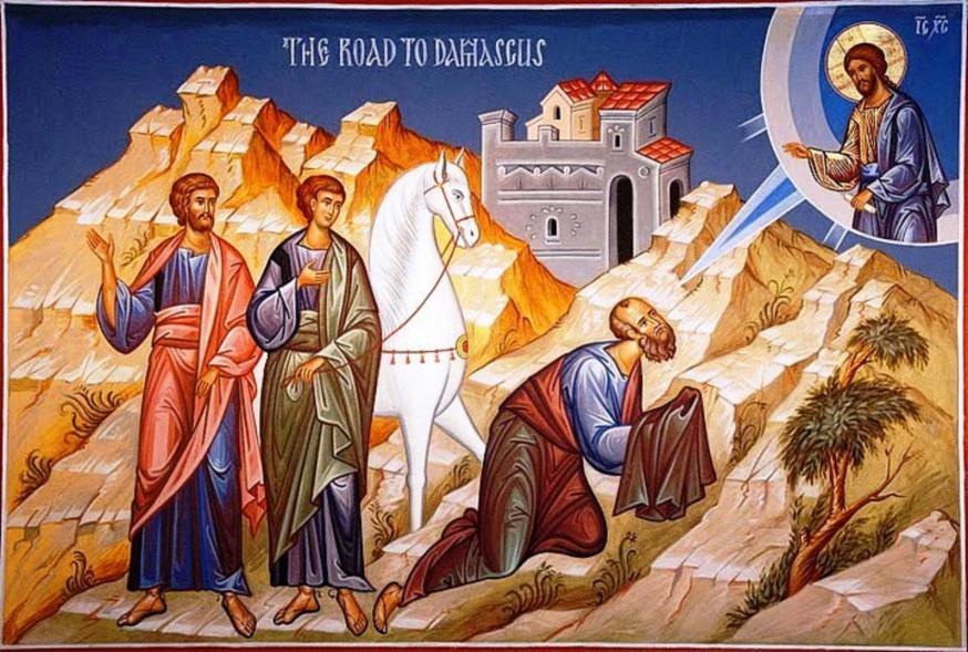 Paulus op weg naar Damascus 