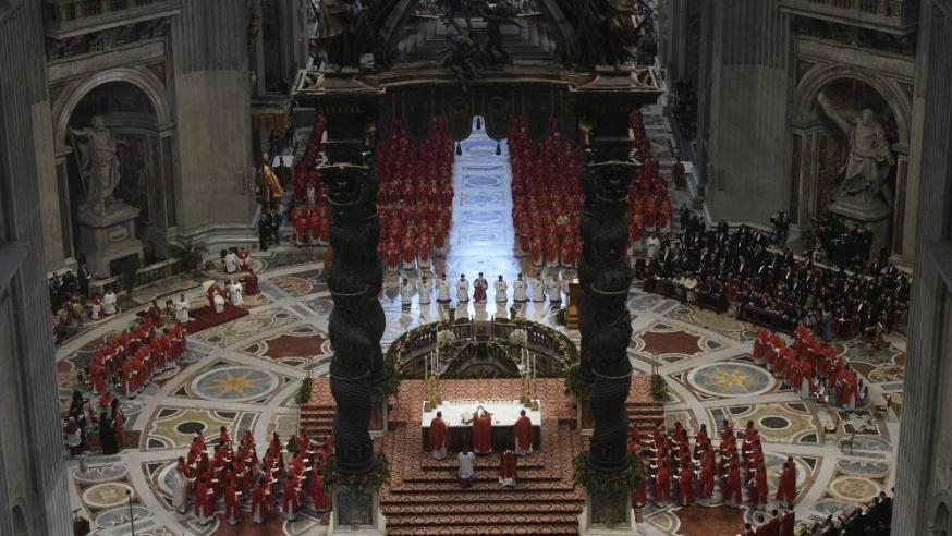 De viering van het patroonsfeest van de H. Petrus en H. Paulus met de zegening van het pallium © Vatican Media