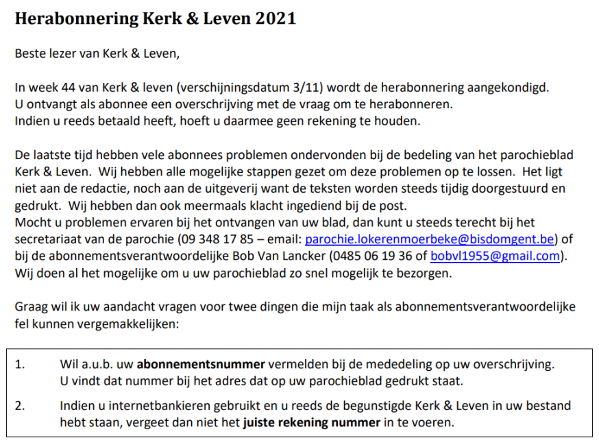 Herabonneringsbrief 