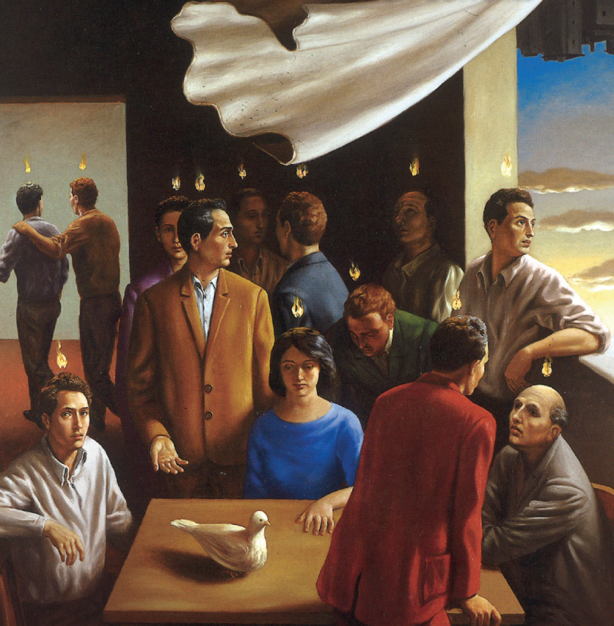 Pinksteren op doek © Stefano Di Stasïo, olie op doek, 1998