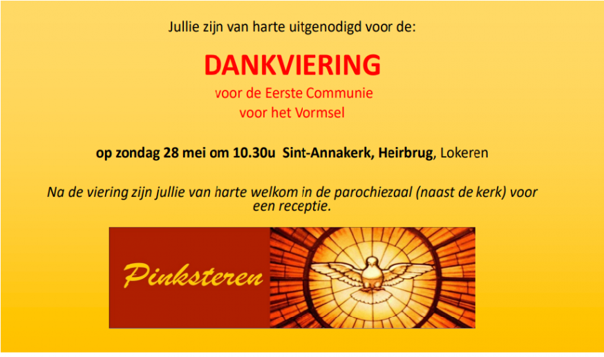 Pinksteren Dankviering 