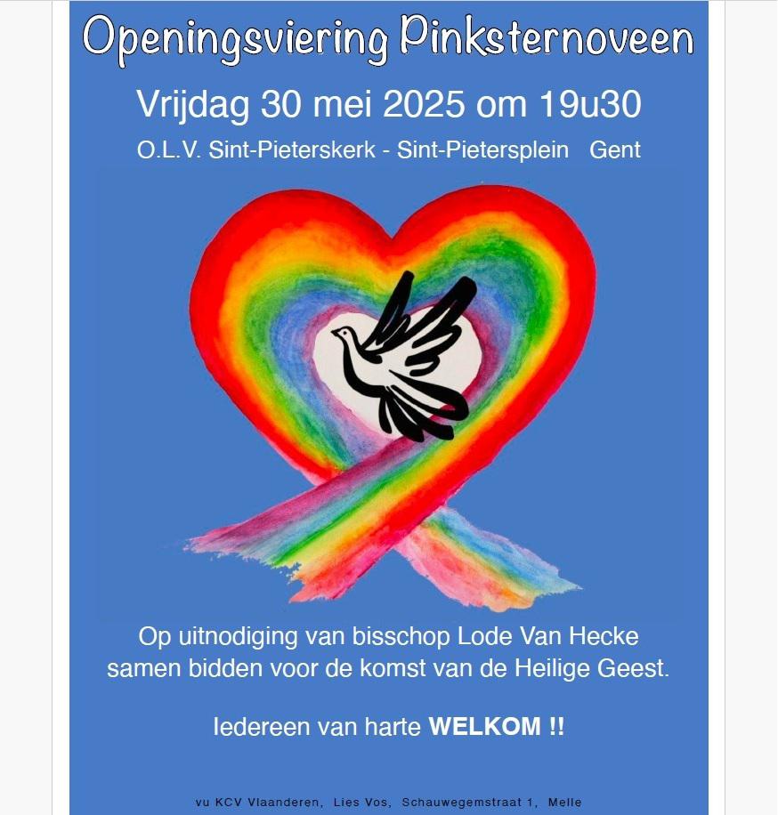 Affiche Openingsviering Pinksternoveen © KCV Vlaanderen