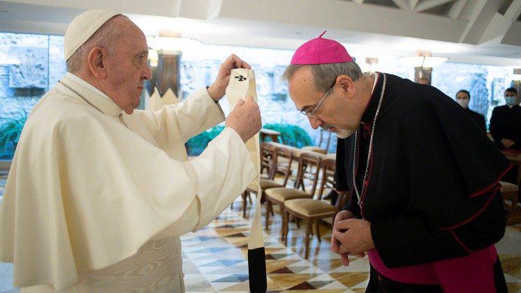 De Latijnse patriarch Pierbattista Pizzaballa © Vatican Media