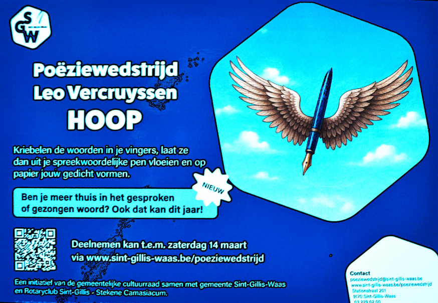 Poëziewedstrijd SGW 2026 