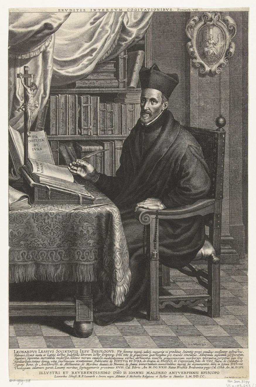 Leonardus Lessius - overleed in 1623 in Leuven © Public domain
