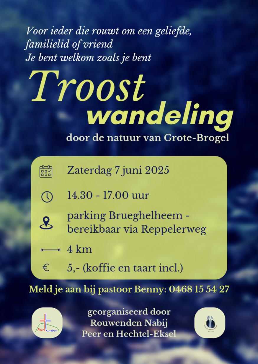Troostwandeling op 7 juni © PE Tabor Peer