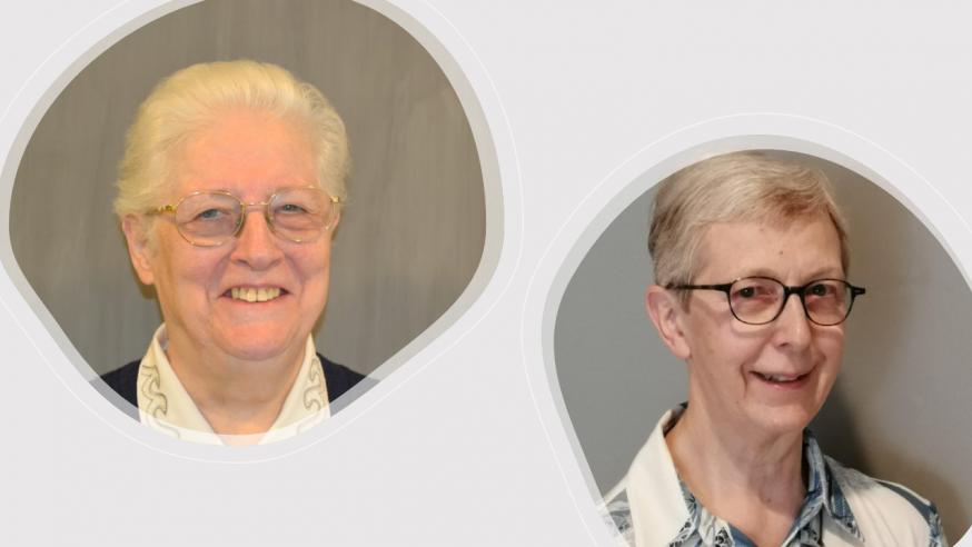 Zuster Lutgart en Zuster Agnes © parochie in Assenede-Evergem-Zelzate