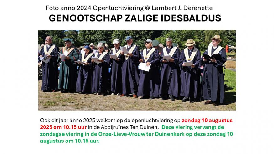 Openluchtviering op de Abdijsite Ten Duinen 