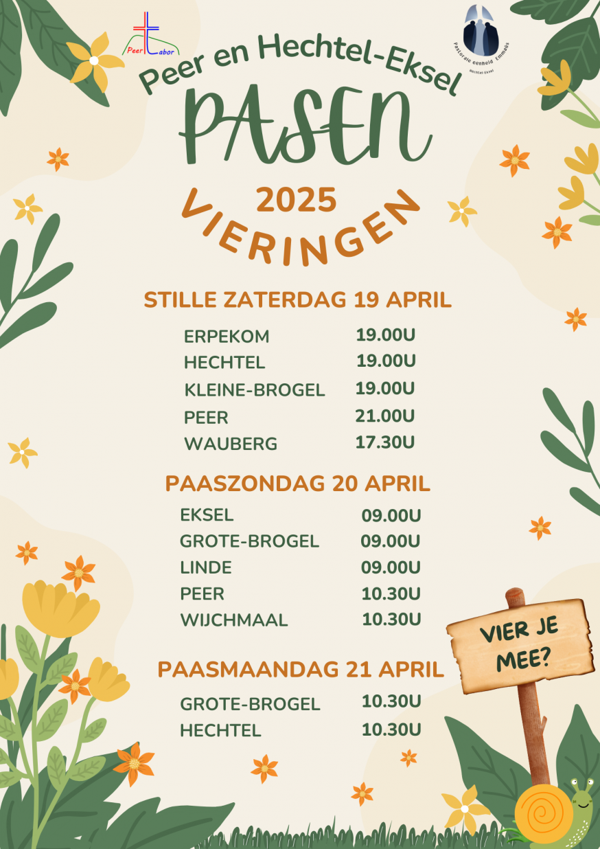 Programma Pasen © Tabor Peer