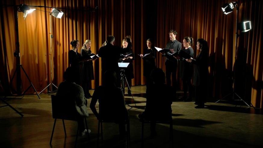 Psallentes zingt Boetepsalmen van Orlandus Lassus in het detentiecentrum Brugge. © Musica