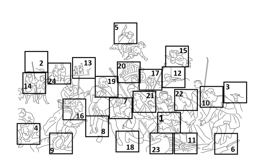 Aanbidding van de herders in puzzelformaat © Leon Bierens