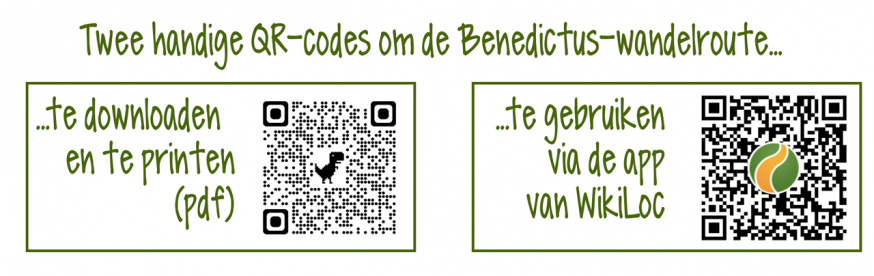 Benedictus-wandeling QR-codes 