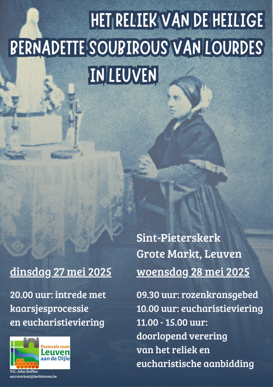 Reliek van de Heilige Bernadette Soubirous in Leuven 