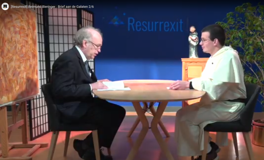 Prof Reimund Bieringer en dominicaan Anton-Marie Milh in Resurrexit, de videoreeks van de dominicanen © Dominicains.Tv